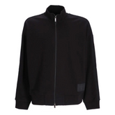 Armani Exchange logo-patch zip-up BLACK 6RZMLMZJ4XZ